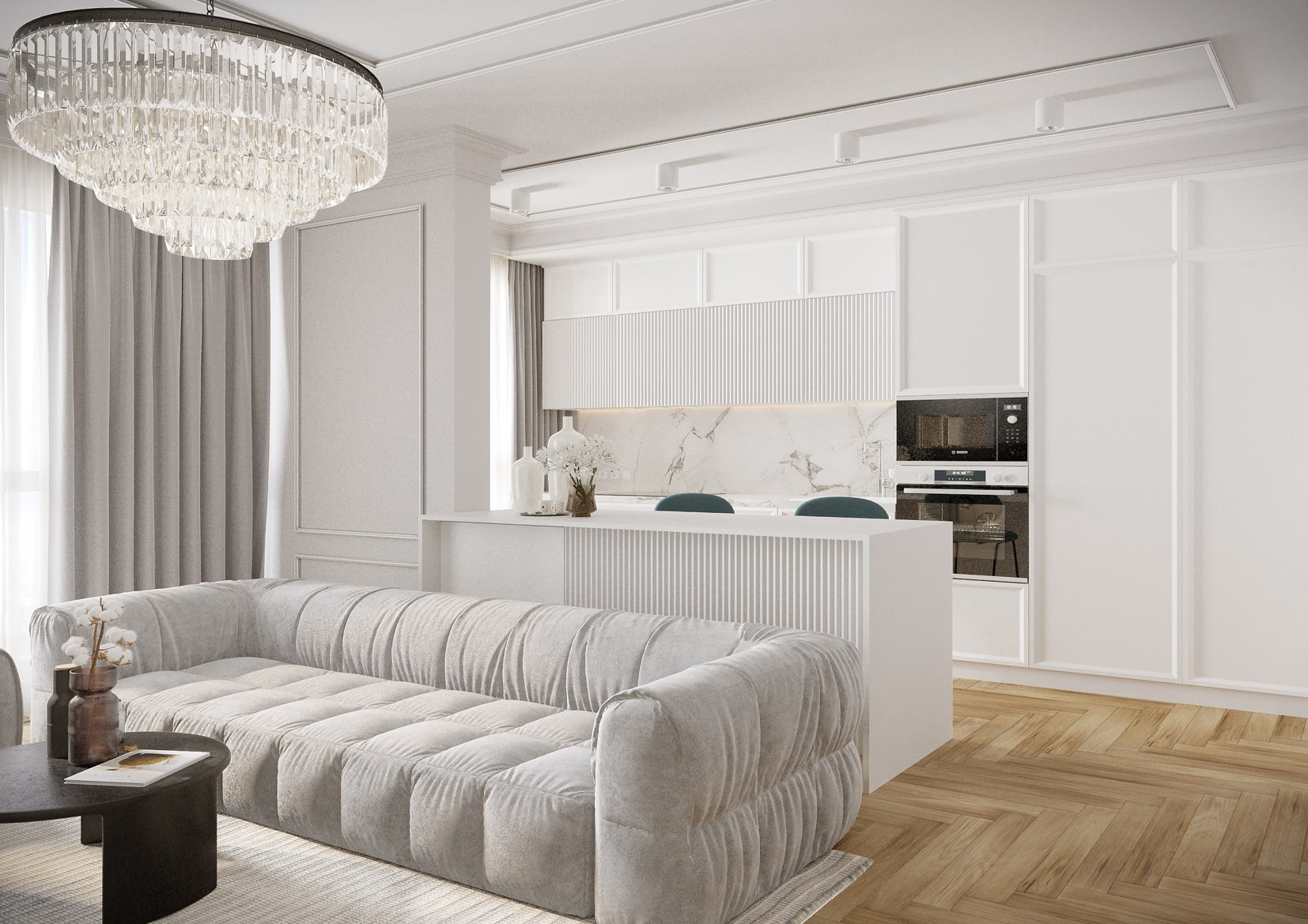 DAYLIGHT. Дизайн квартиры в светлых тонах