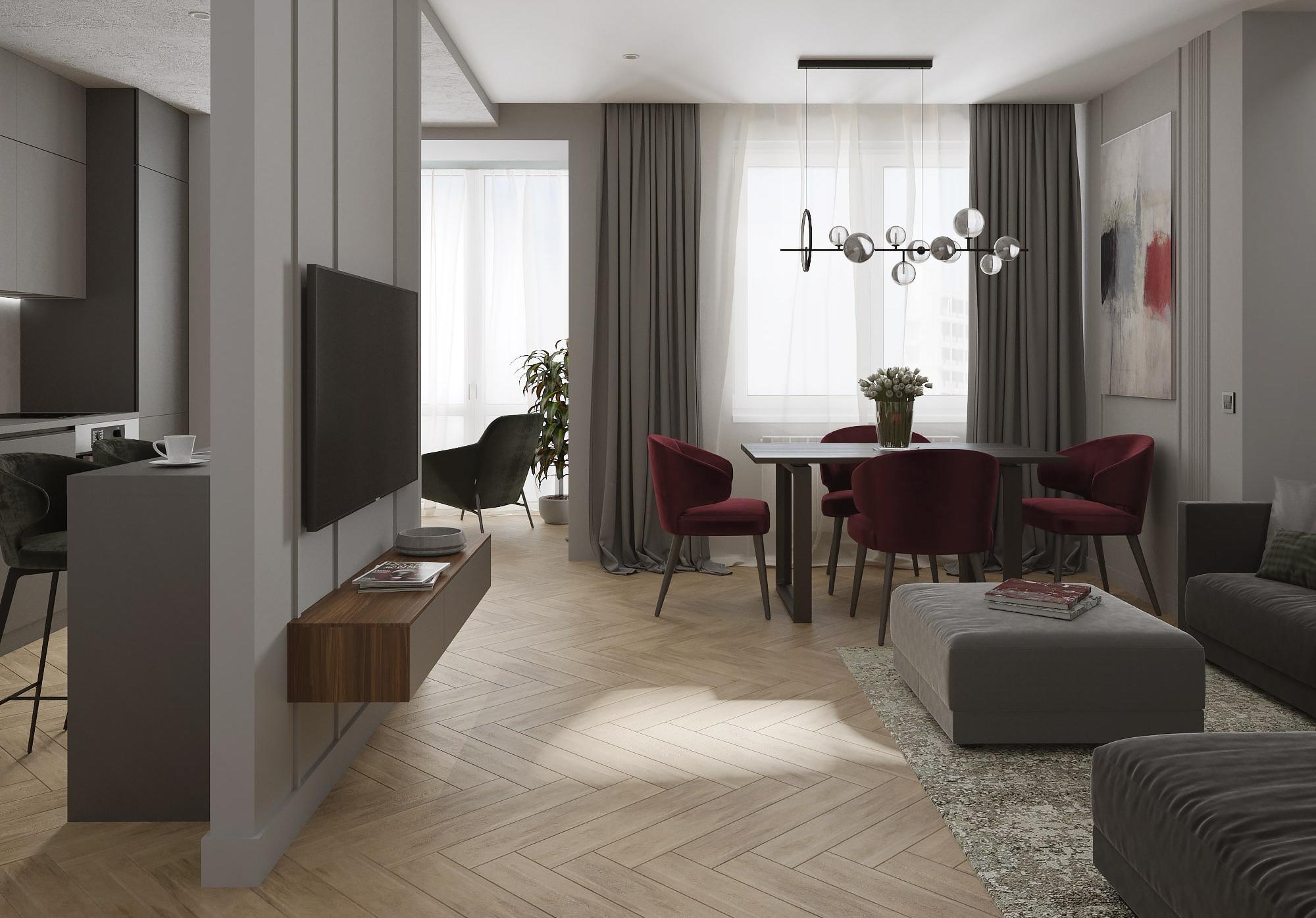 MODESTY. Спокойный и сдержанный интерьер